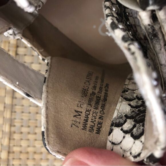 BP. Nordstrom Brand Sadey Snake Print Studded Cut Out Ankle Boots Size 7.5 - Picture 5 of 10